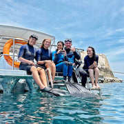 Freediving Instructor & Students on Boat