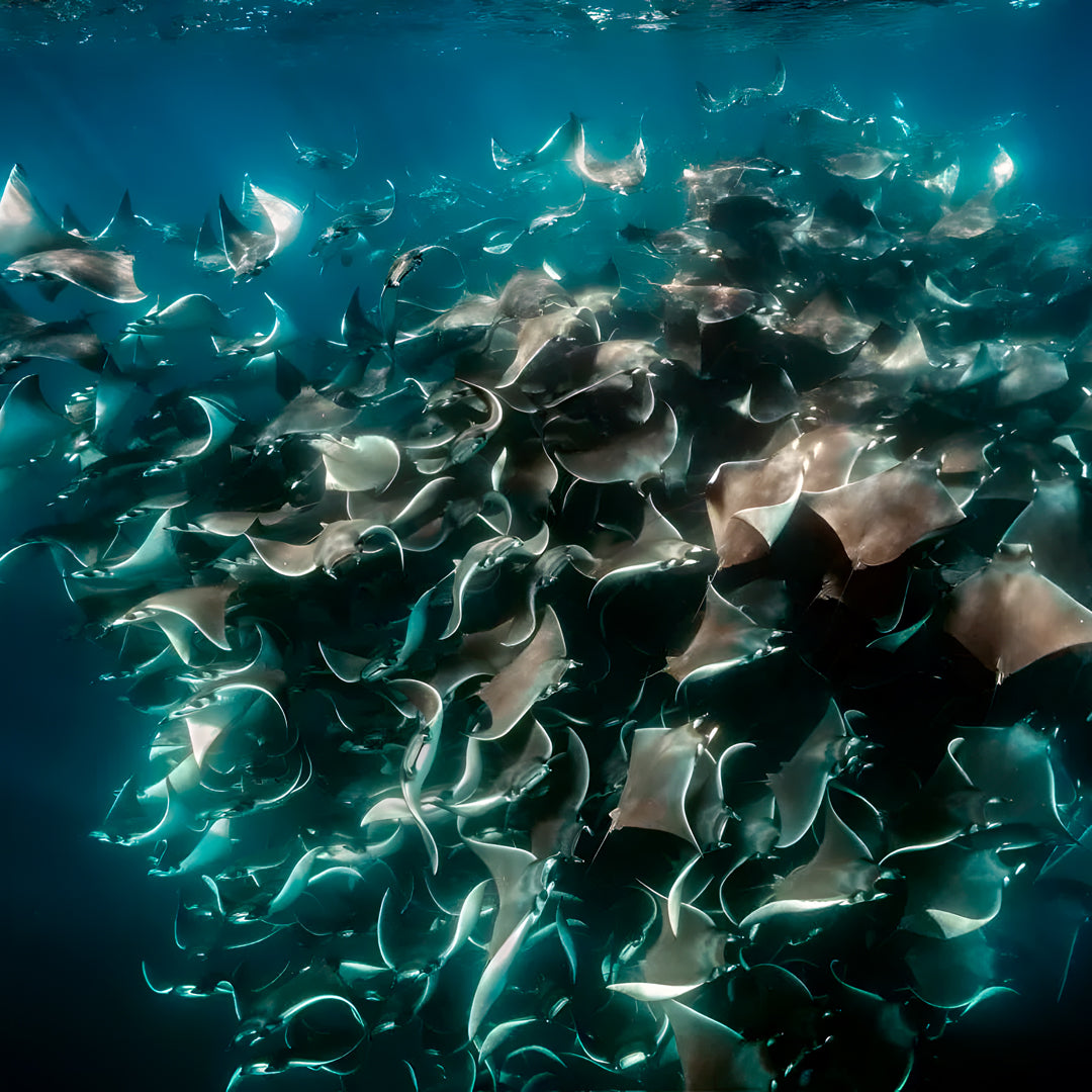 Freedive Mexico Mobula Rays Migration